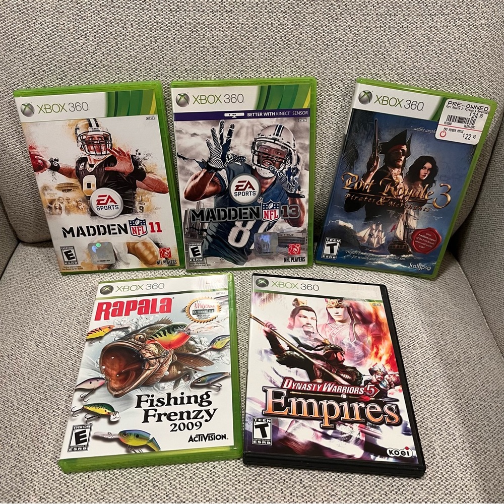 Xbox 360 Games Bundle of 5 Games